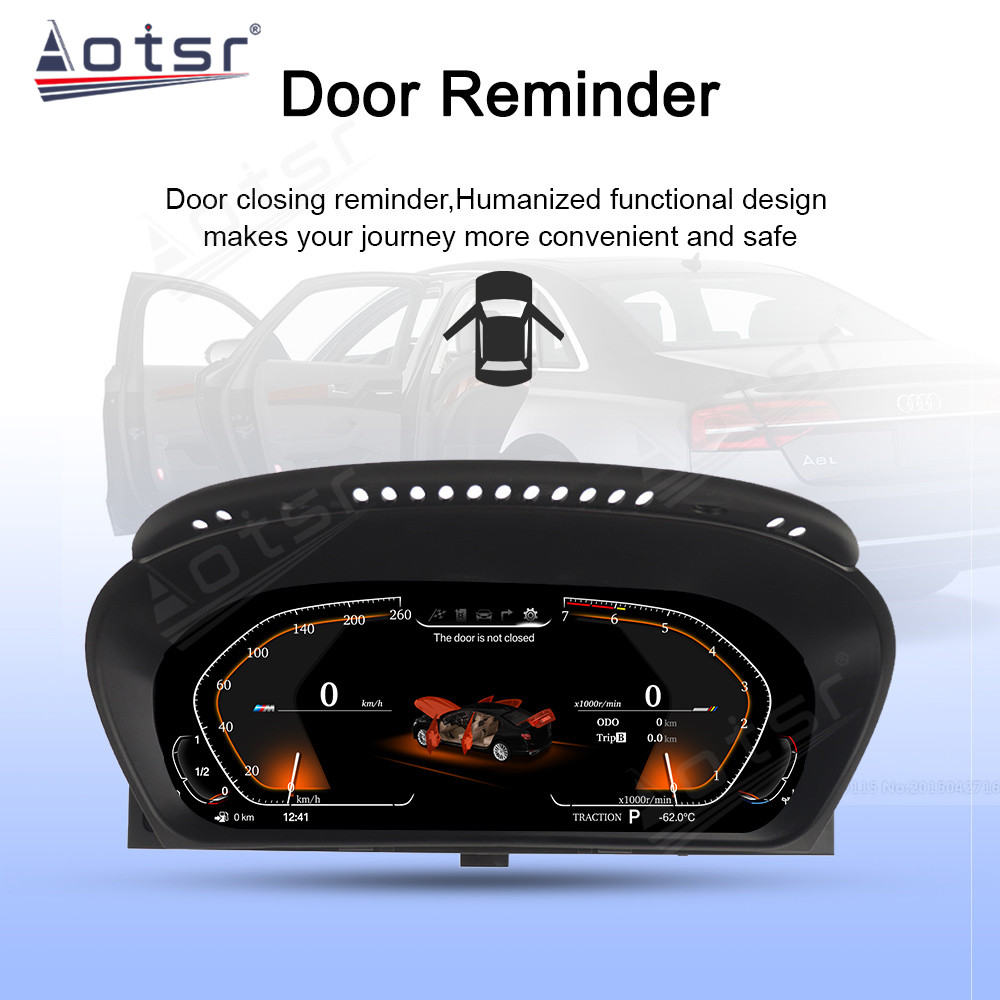 LCD Digital Virtual Cockpit Cluster For BMW X5 E70 X6 E71 2006-2013 Car Multimedia Player Dashboard Speed Meter Screen