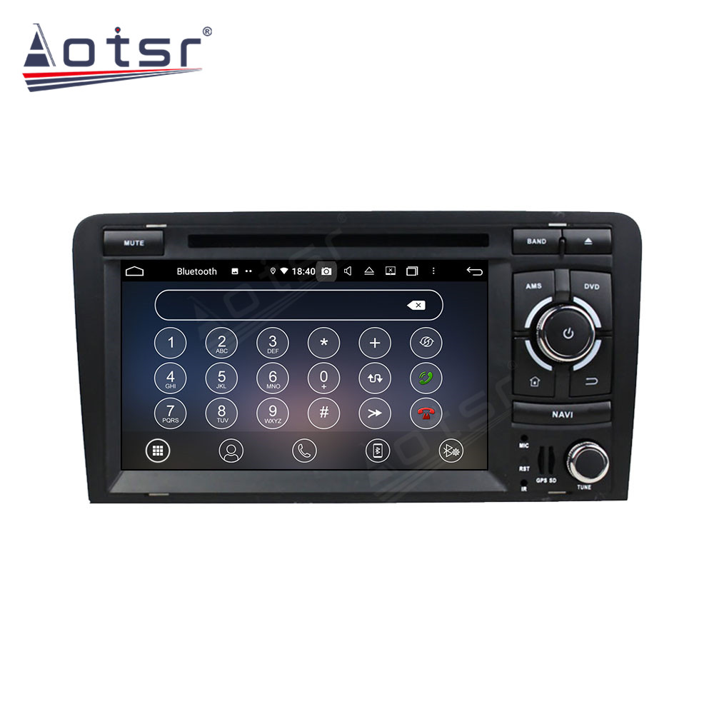 Android 14 For Audi A3 2003-2013 Car Radio Wireless Carplay Auto Player 2din Video AHD Multimedia Stereo DVD Player