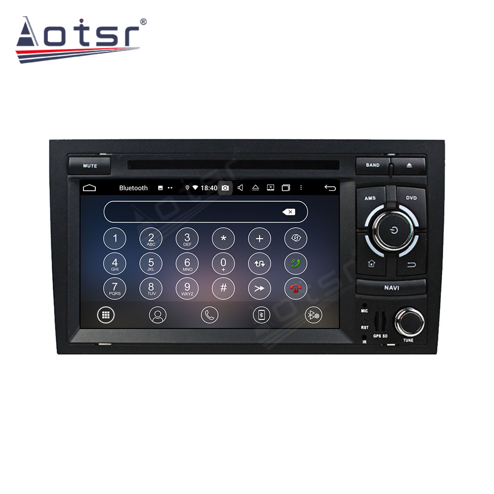 Android 14 For Audi A4 2002-2008 Car Radio Wireless Carplay Auto Player 2din Video AHD Multimedia Stereo DVD Player