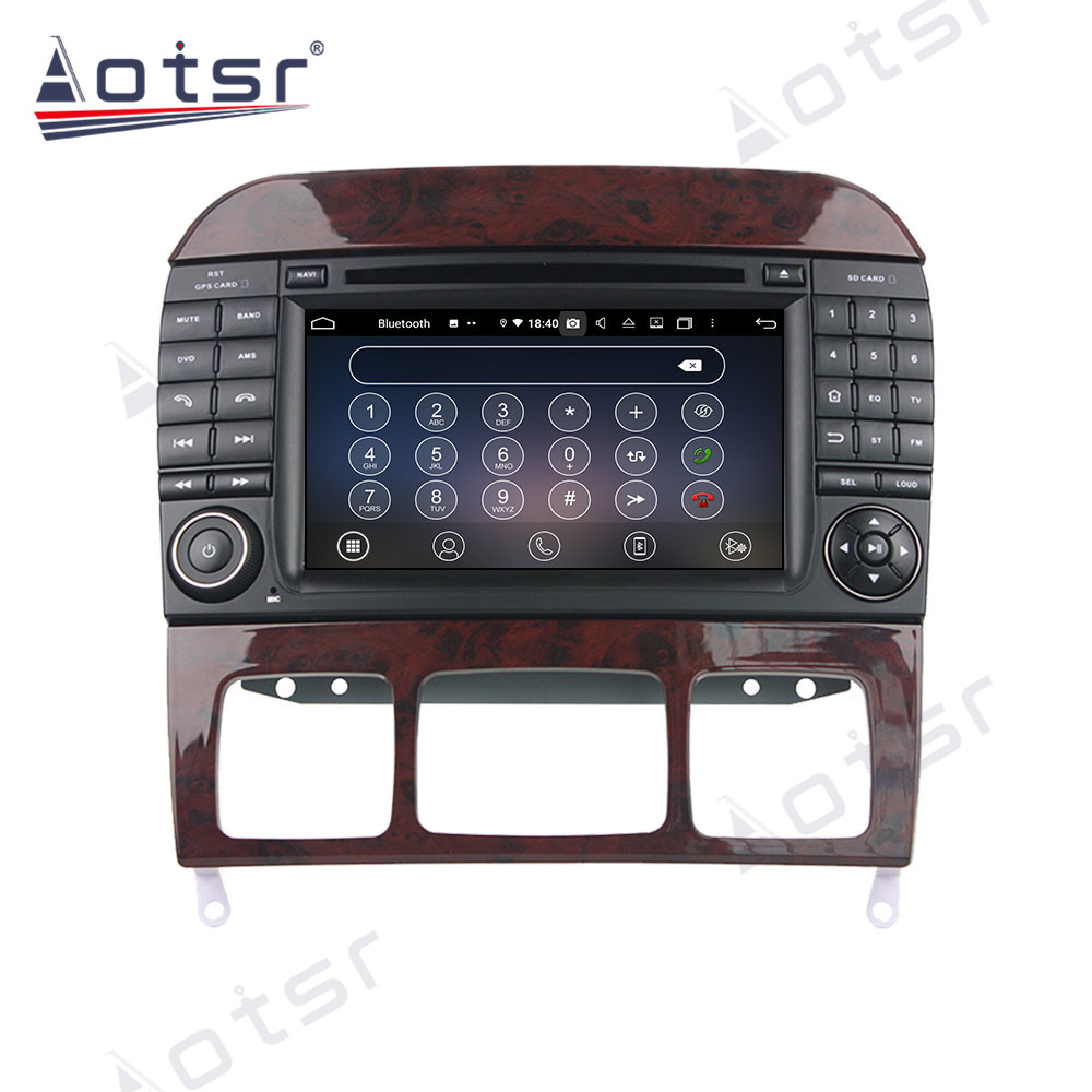 Android 14 For Mercedes Benz S Class Car Radio Wireless Carplay Auto Player 2din Video AHD Multimedia Stereo DVD Player