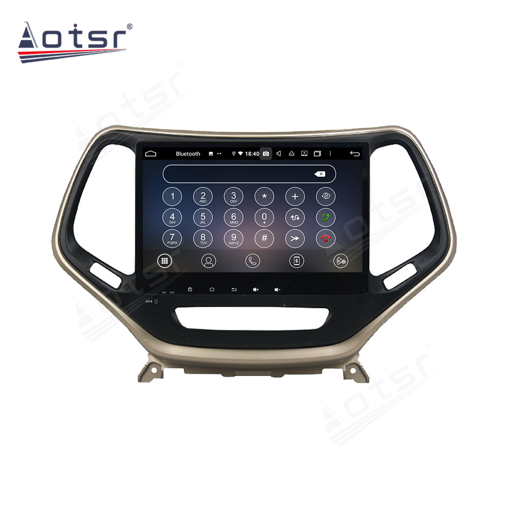 Android 14 For Jeep Cherokee 2016-2017 Car Radio Wireless Carplay Auto Player 2din Video AHD Multimedia Stereo DVD Player