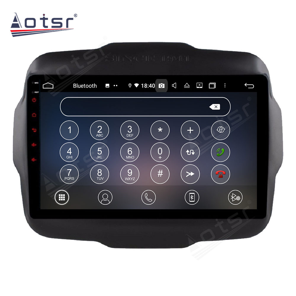 Android 14 For Jeep Renegade 2016 Car Radio Wireless Carplay Auto Player 2din Video AHD Multimedia Stereo DVD Player