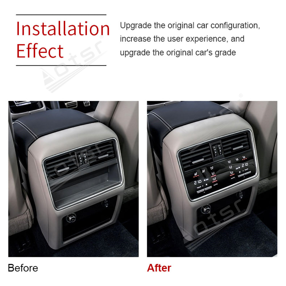 Rear A/C Panel Air Conditioner Climate Control For Porsche Cayenne 2018-2021 Touch LCD Screen 