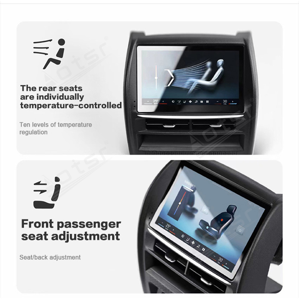 7-Inch Qled AC screen For BMW 5/6 Series 2018-2023 Car Rear air conditioning control panel multimedia video audio Wireless Carplay Fast Charging Android 14