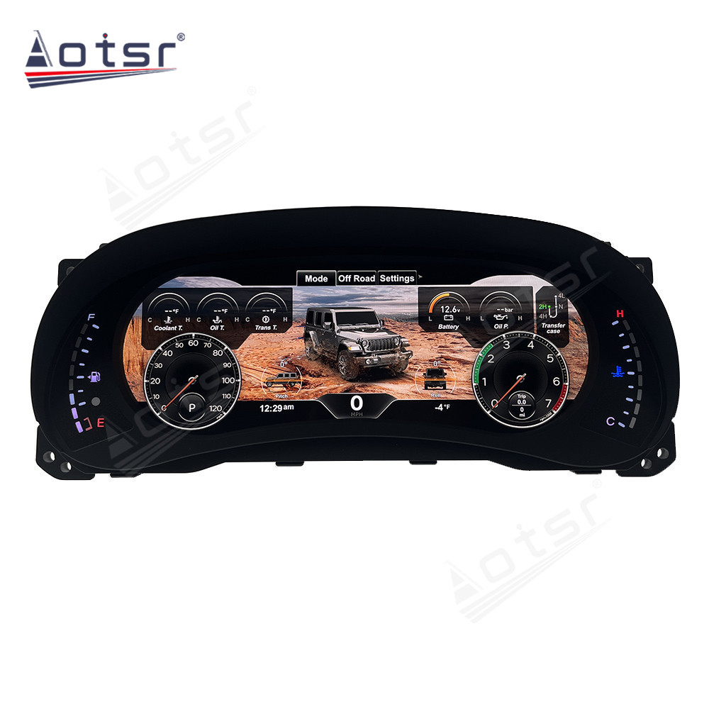 Full LCD Virtual Cockpit Cluster For Jeep Wrangler 2011-2018 Car Digital Panel Odometer Dashboard Speed Meter Screen