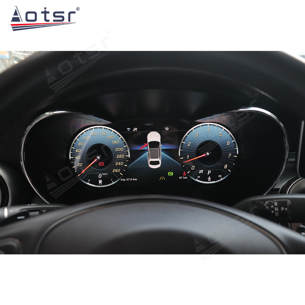 Car Digital Cluster Dashboard For Mercedes Benz  Series C/GLC W204 W205 2011-2018 LCD Instrument Panel With Wireless Carplay Navigation Multimedia unit