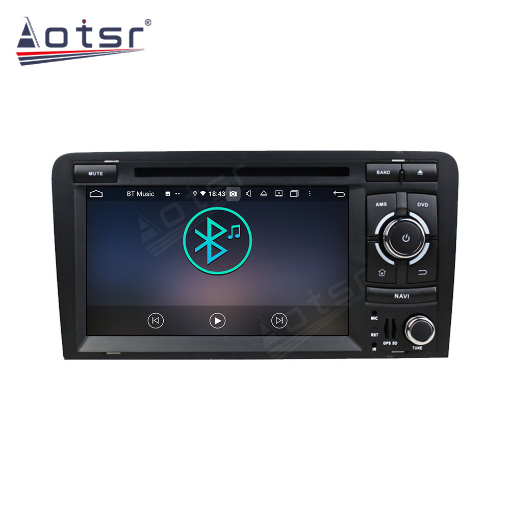 Android 14 For Audi A3 2003-2013 Car Radio Wireless Carplay Auto Player 2din Video AHD Multimedia Stereo DVD Player