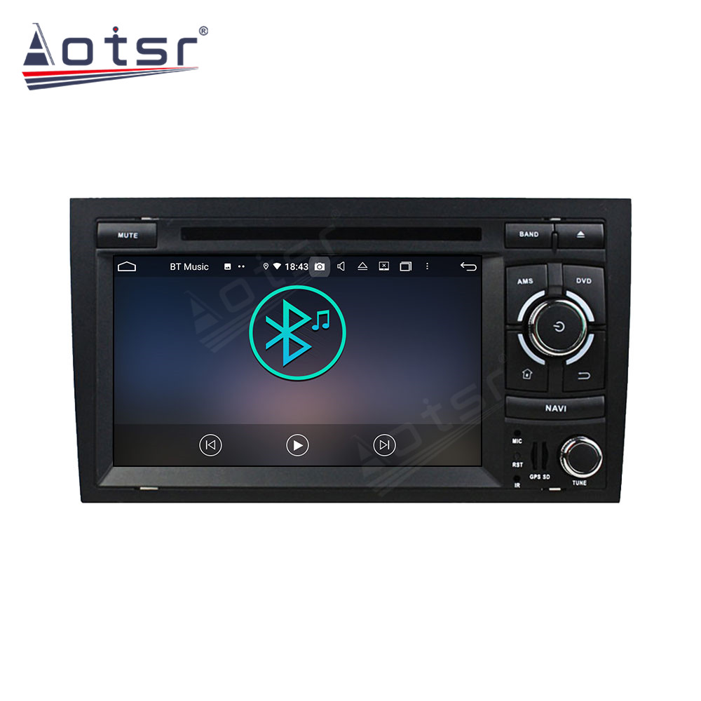 Android 14 For Audi A4 2002-2008 Car Radio Wireless Carplay Auto Player 2din Video AHD Multimedia Stereo DVD Player