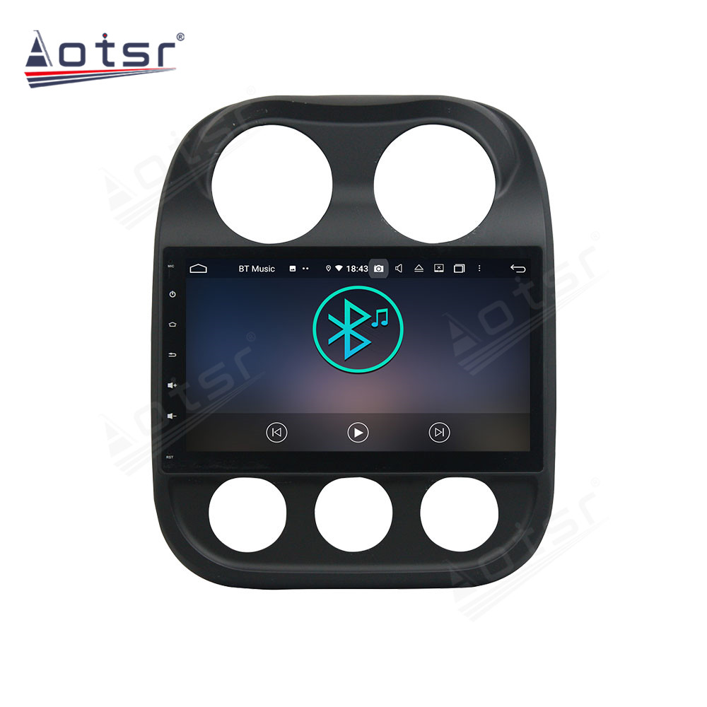 Android 14 For Jeep Compass 2014-2015 Car Radio Wireless Carplay Auto Player 2din Video AHD Multimedia Stereo DVD Player