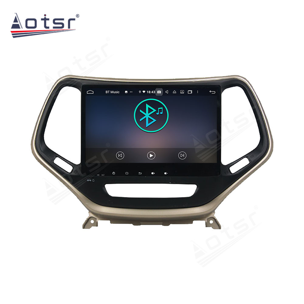 Android 14 For Jeep Cherokee 2016-2017 Car Radio Wireless Carplay Auto Player 2din Video AHD Multimedia Stereo DVD Player