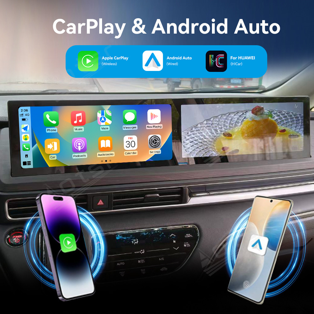 [24.6-inch] NEW For Honda Odyssey 2022+ GPS Car Navigation Multimedia Stereo Player Radio with wireless charging Carplay DSP