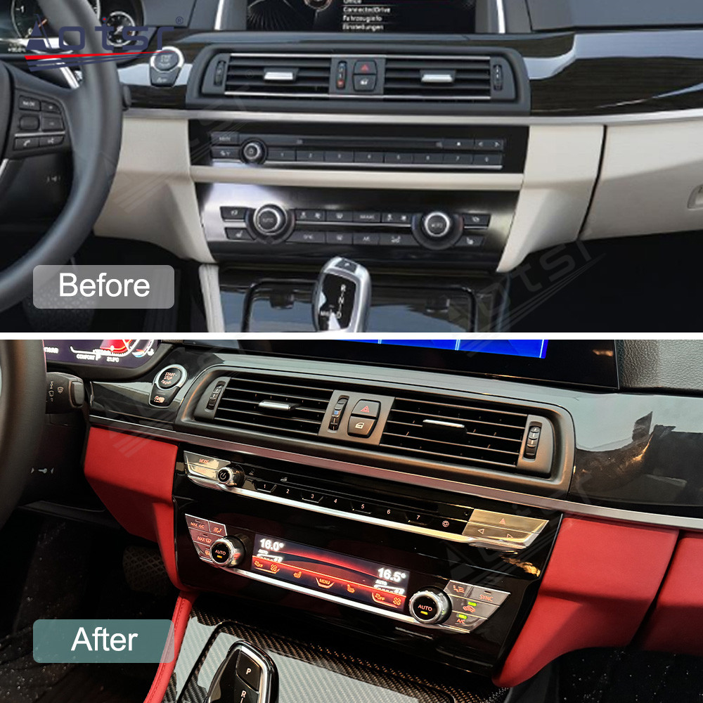 Upgrade G38 A/C Panel For BMW 5 Series F10 F18 2010-2017 Touch LCD screen car air conditioning control panel