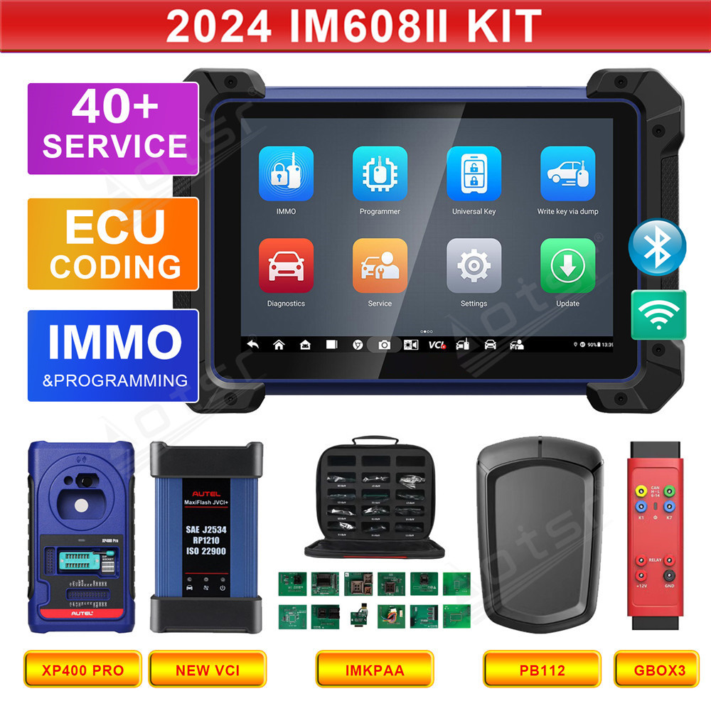 Aotsr for Autel IM608 II MaxiIM 608 Full Key Programmer OBD2 Scanner IM608II Car Diagnostic Tool IMMO Key Programming PK IM508 IM508S