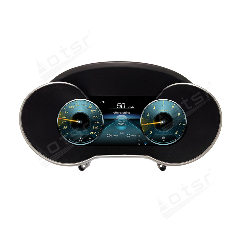 2 Din Dashboard Digital Cluster For Mercedes Benz C Class W205 2015-2018 Meter Screen Auto LCD Speedometer Display Head Unit