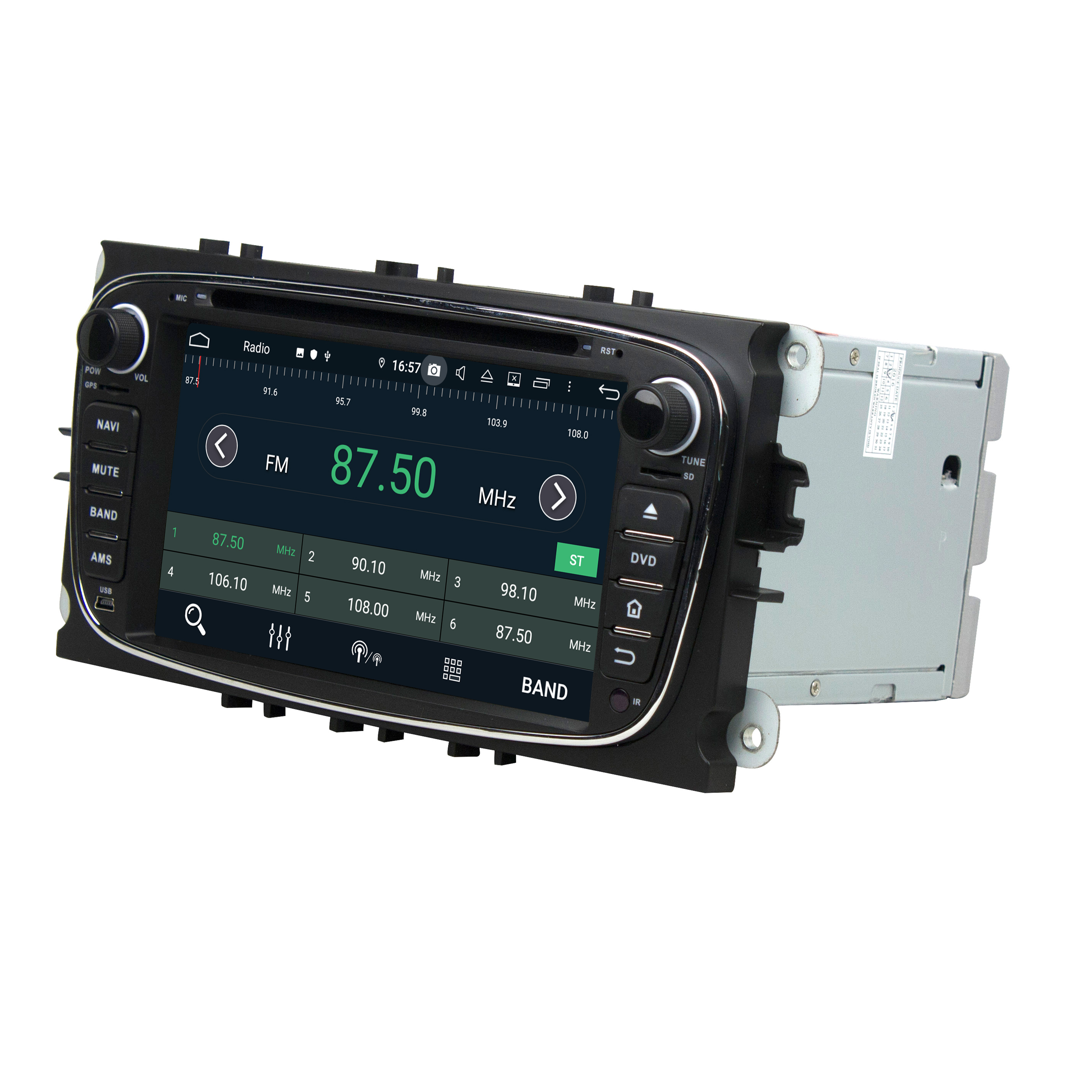 Android 14 For Ford Black Mondeo 2008-2011 Car Radio Wireless Carplay Auto Player 2din Video AHD Multimedia Stereo DVD Player