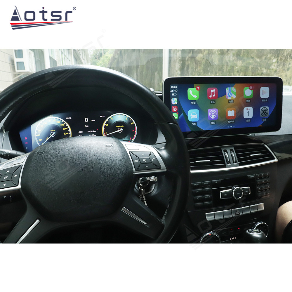 Car radio Digital cluster for Mecerdes Benz C W204 2007-2014 Android Radio Multimedia Video Head Unit Car GPS Navigation Screen