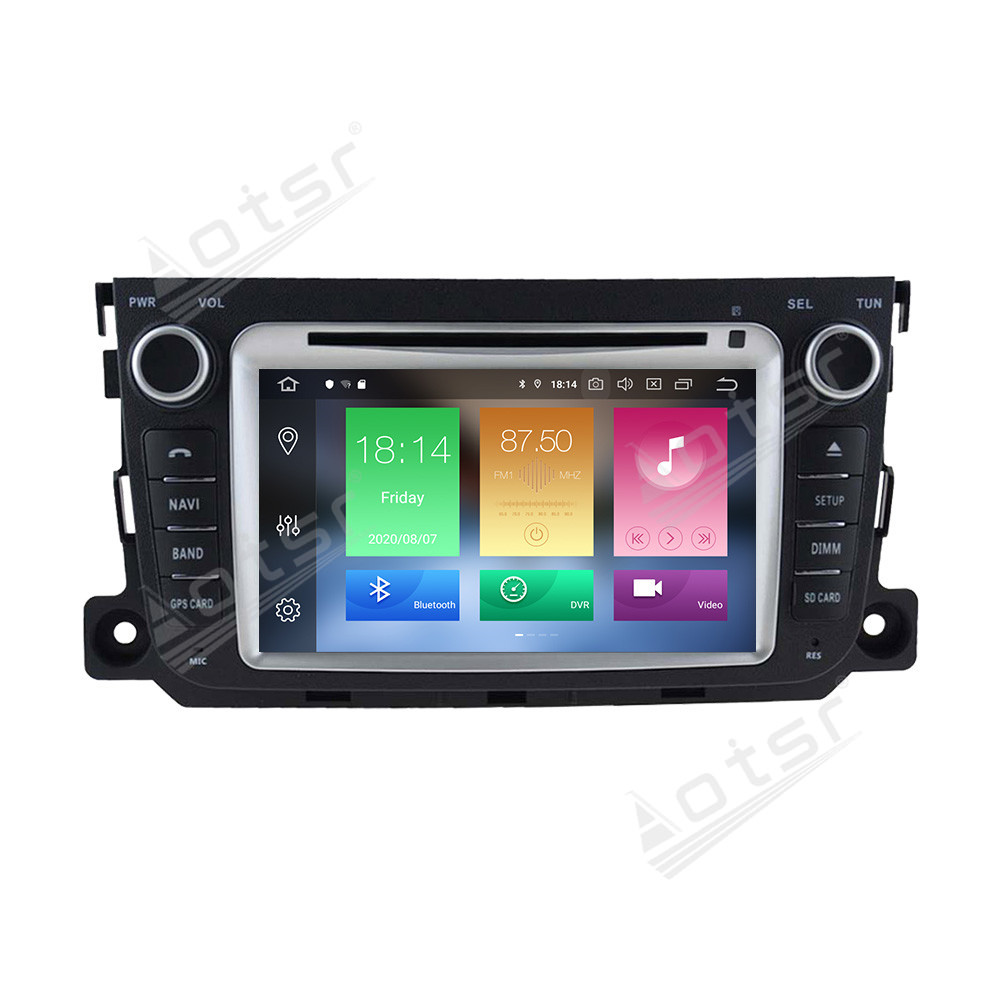 [8-inches]Android 13.0 For Benz Smart fortwo 2013+ Car Radio Multimedia GPS navigation, Stereo Receiver DSP Unit, Carplay Android auto,with DVD