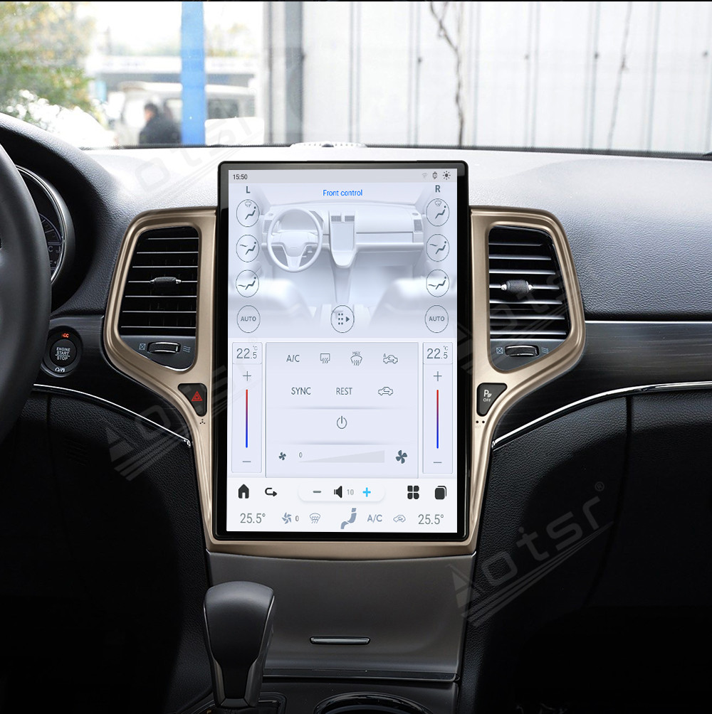 Aotsr 14.4 inch For Jeep Grand Cherokee 2011-2021 Tesla style screen Car Radio Multimedia player