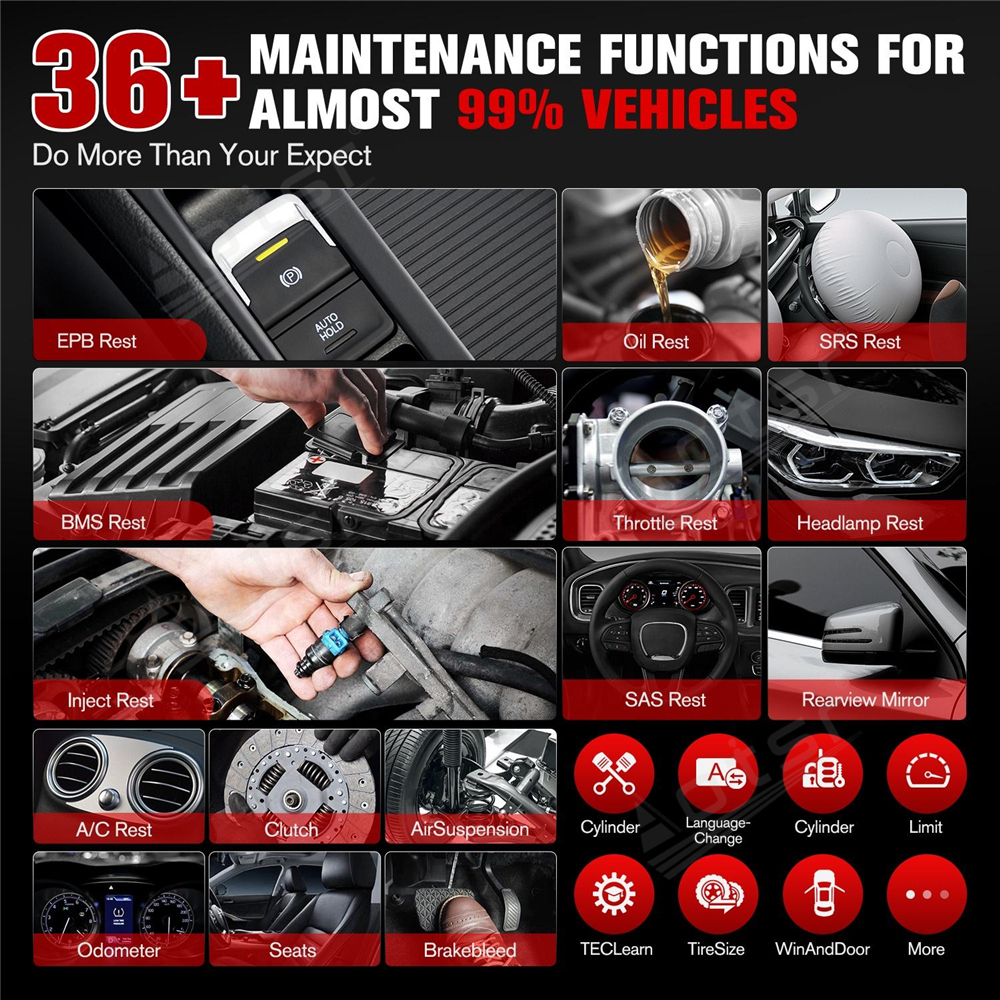 Aotsr for MaxiCOM MK908 II Diagnostic Tool ECU Coding Bidirectional OBD2 Scanner update of MK908 MS908 AutoScan 2.0 FCA AutoAuth