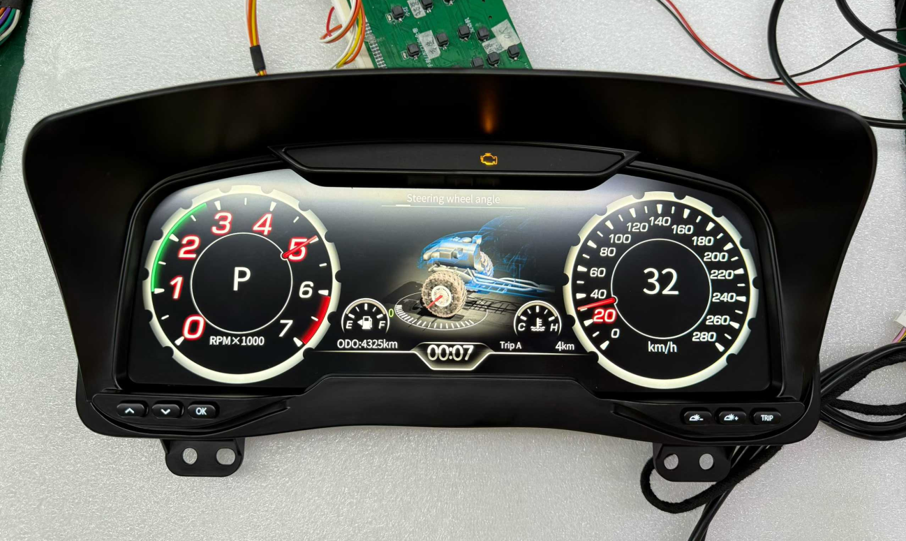 Aotsr Car Digital Cluster For Hummer H3 2005-2010 Dashboard LCD Instrument Panel Virtual Cockpit Speedometer Headunit Meter Screen