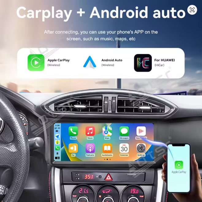 Aotsr For Toyota GT86/Subaru BRZ 2012-2019 Android 13.0 Car Stereo 10.25 Inch Touch Screen Car Radio Wireless CarPlay & Android Auto
