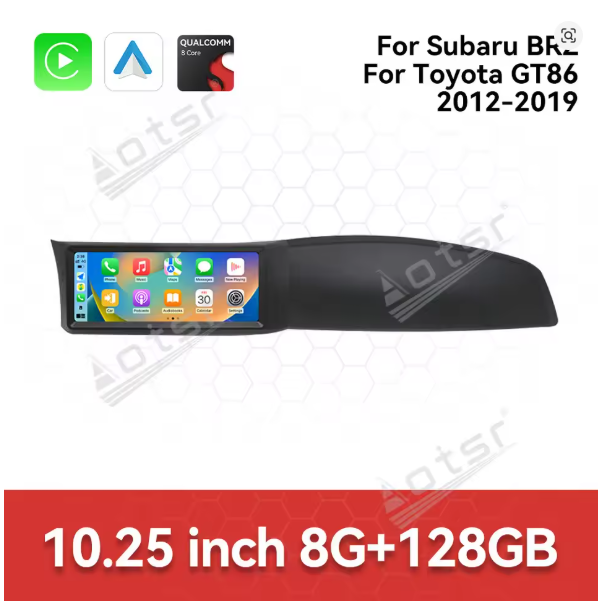 Aotsr For Toyota GT86/Subaru BRZ 2012-2019 Android 13.0 Car Stereo 10.25 Inch Touch Screen Car Radio Wireless CarPlay & Android Auto
