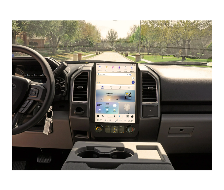 Aotsr For Ford F150 2015-2020 Digital Cluster Car LCD Dashboard Panel Virtual Cockpit Instrument Speedometer Screen Unit