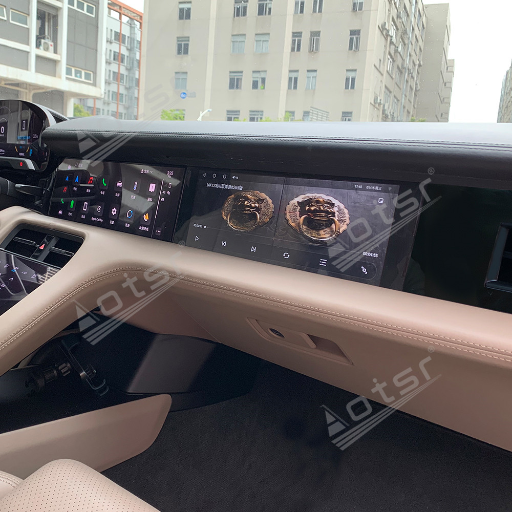 Android 13.0 GPS Navigation Carplay For Porsche Taycan 2019-2025 Car Radio Passenger Co-pilot Screen Multimedia Player Head Unit