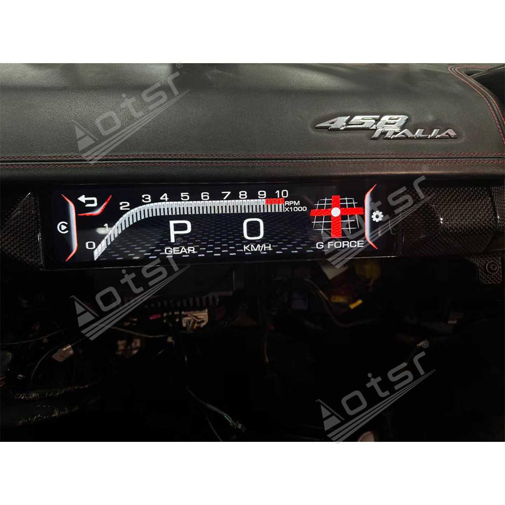 Co-pilot Screen For Ferrari 458 2017-2024 Passenger Display CarPlay Android Auto Multimedia Entertainment Head Unit LHD RHD