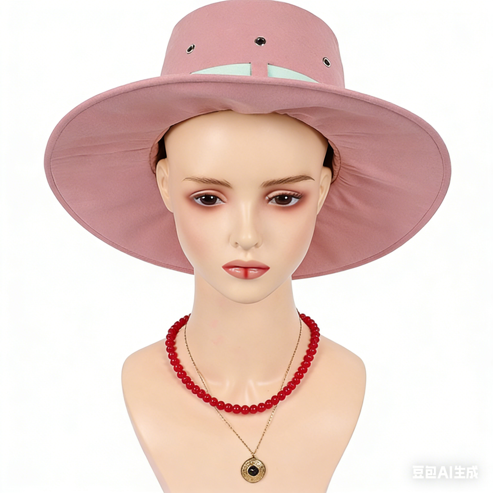 One Piece Live-Action Miss Goldenweek Pink Hat Cosplay Costume Halloween Carnival Hat Accessories