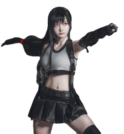 Final Fantasy VII Remake Tifa Lockhart Cosplay Costume Outfits Halloween Carnival Suit