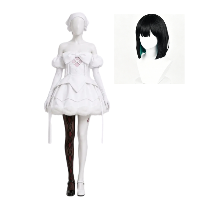 Alien Stage Sua Women White Dress Halloween Carnival Cosplay Costume