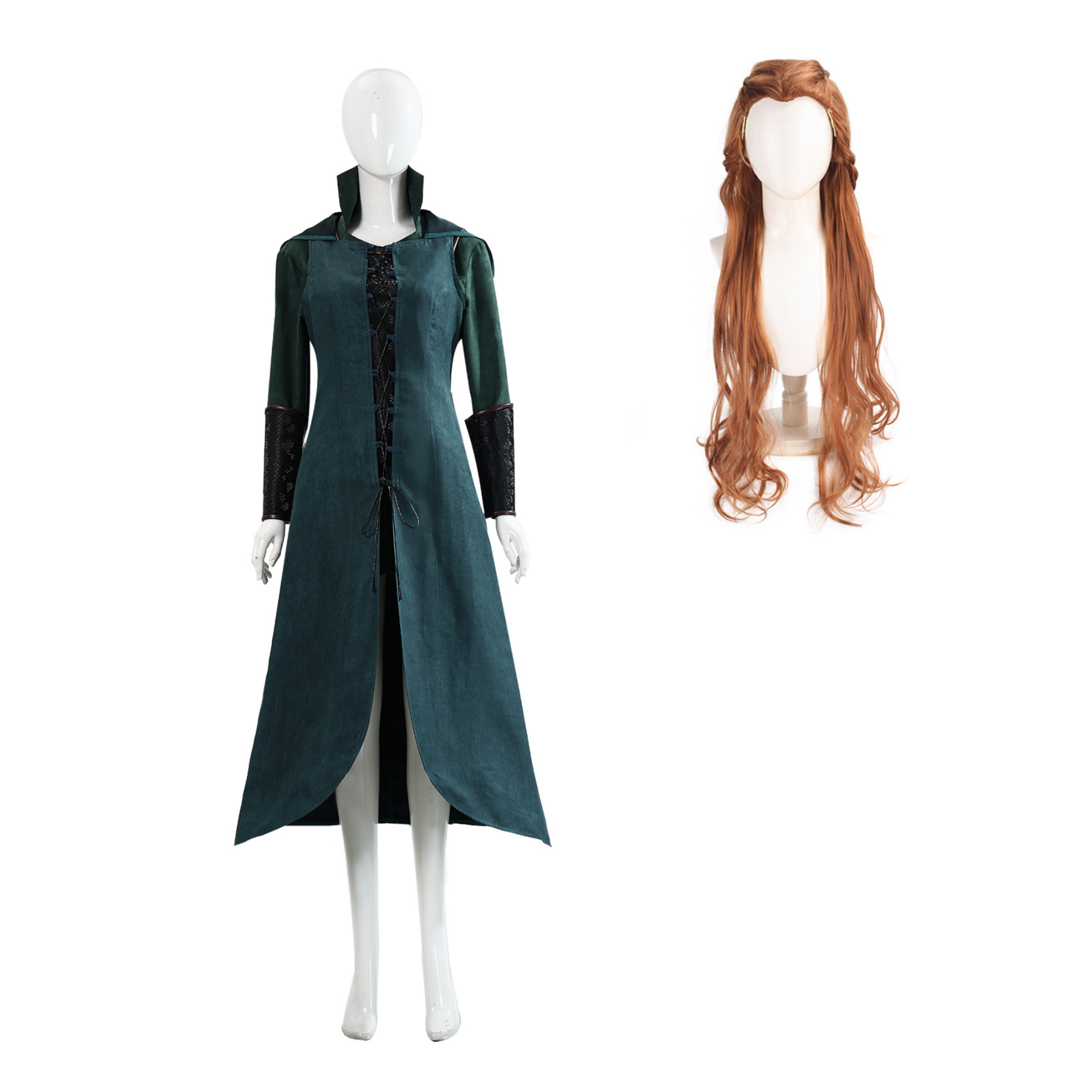 Tauriel Women Green Outfit Halloween Carnival Cosplay Costume