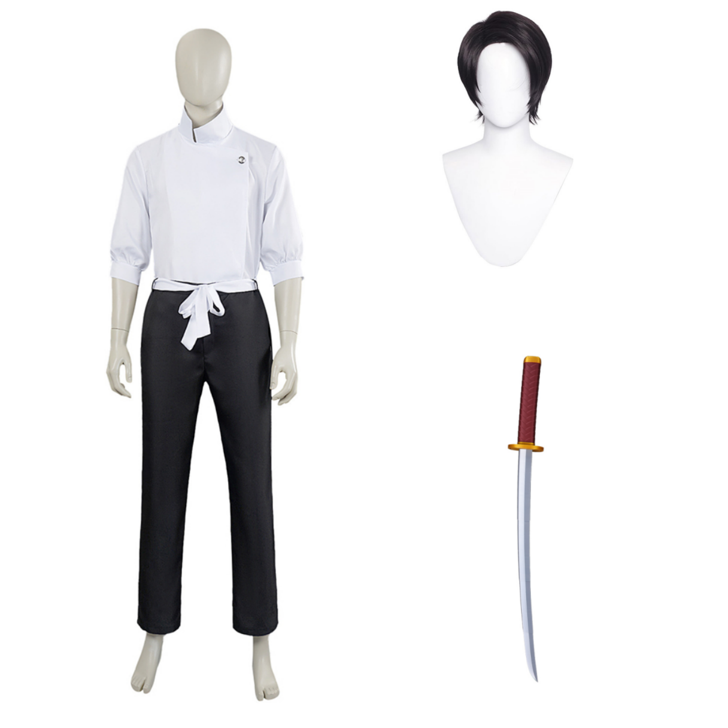 Yuta Okkotsu White Suit Outfits Halloween Carnival Cosplay Costume
