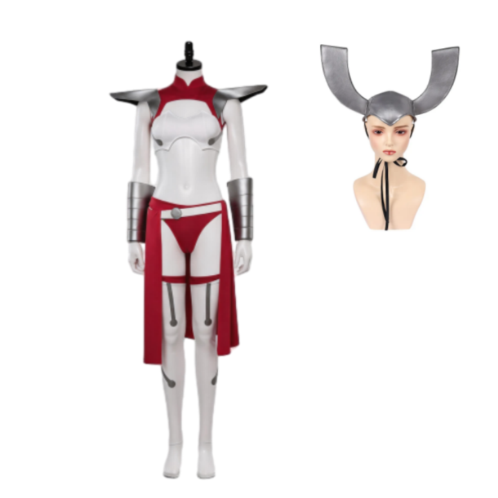 Invincible Universa Women Red Outfit Halloween Carnival Cosplay Costume