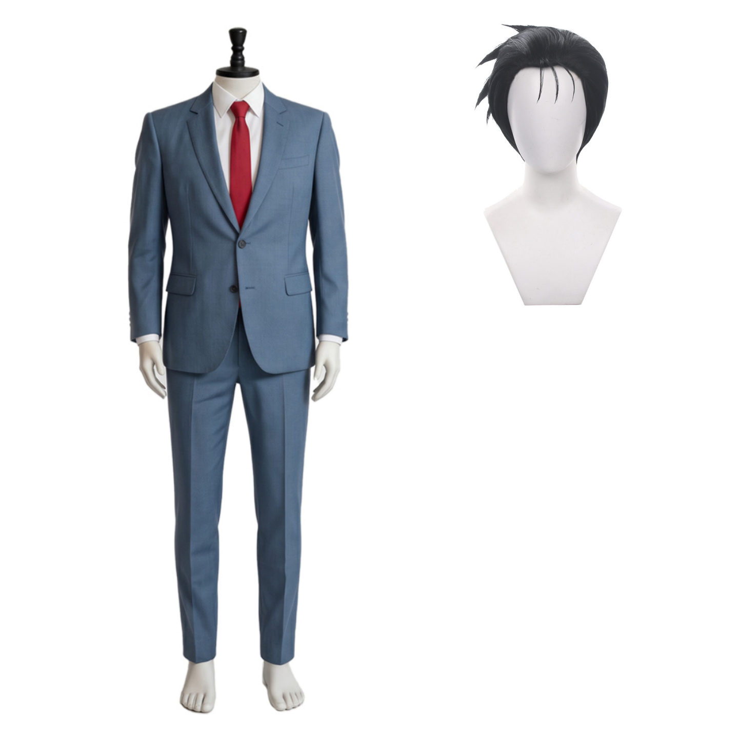 Smoking Behind the Supermarket with You Sasaki Blue Suit Halloween Carnival Cosplay Costume