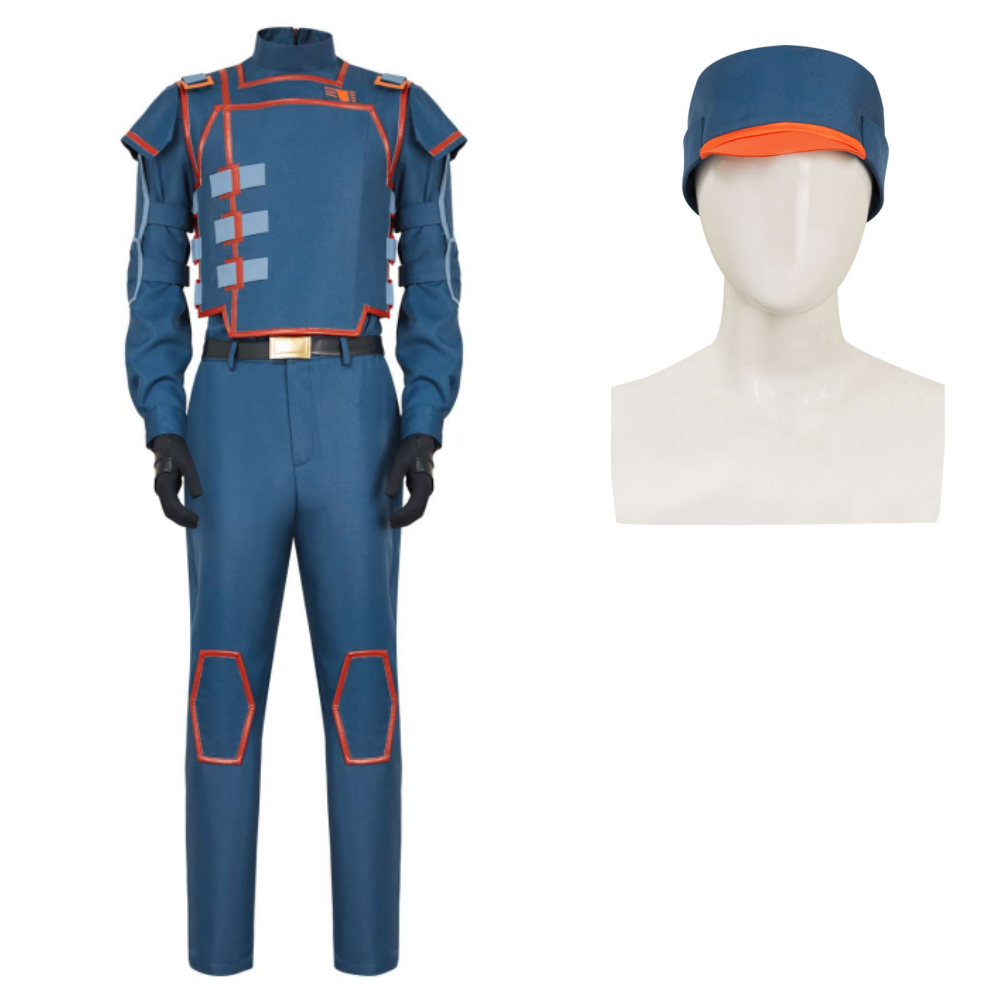 Andor Season 2 Syril Karn Blue Imperial Uniform Outfits Halloween Carnival Cosplay Costume