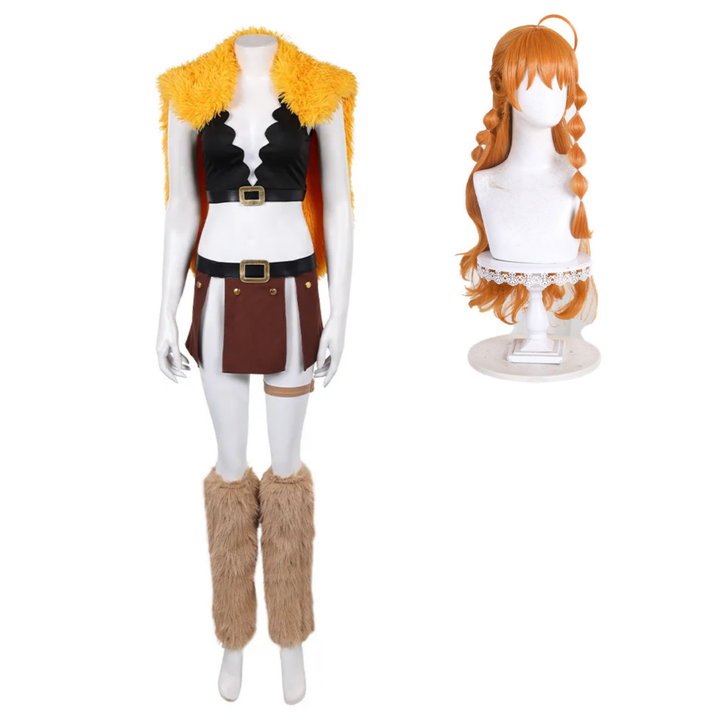 Elbaph Arc Nami Women Black Outfit Halloween Carnival Cosplay Costume