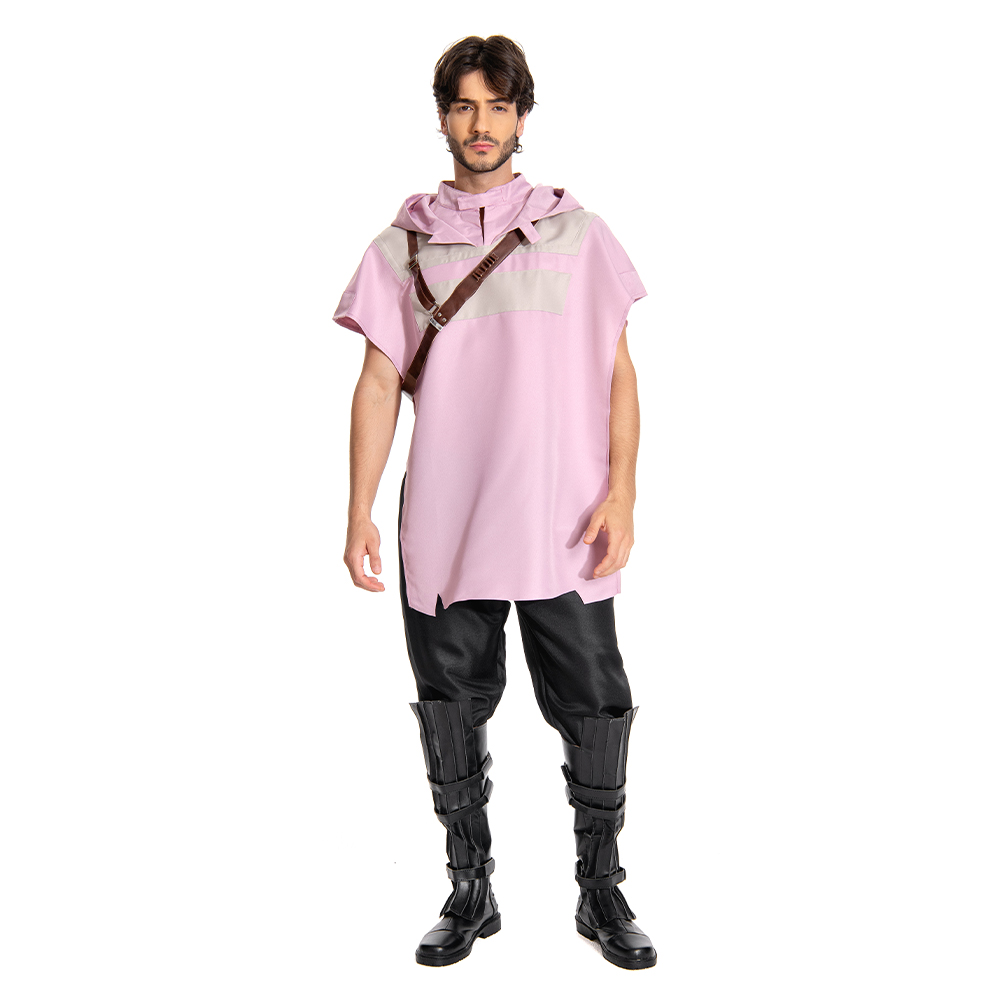  Cal Kestis Pink Cloak Outfits Halloween Carnival Suit Cosplay Costume Accessories