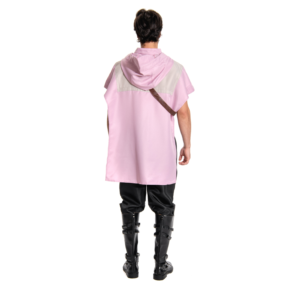 Cal Kestis Pink Cloak Outfits Halloween Carnival Suit Cosplay Costume Accessories