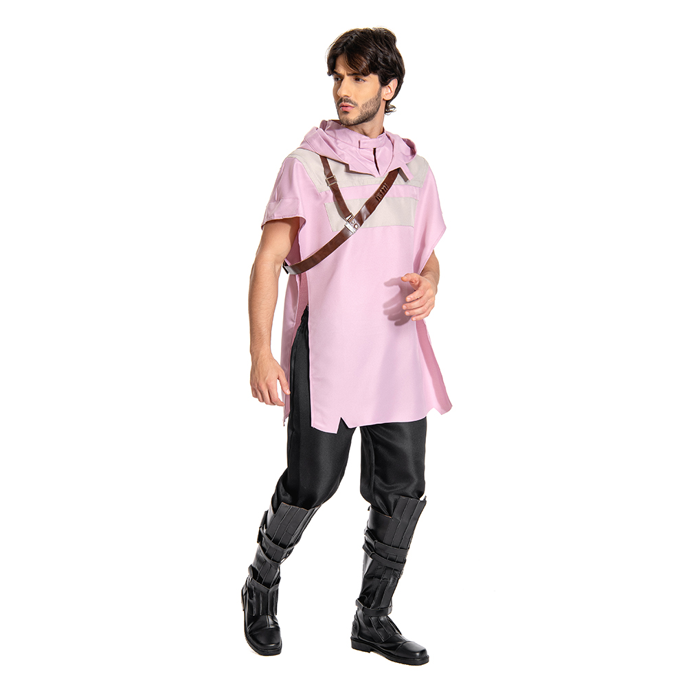  Cal Kestis Pink Cloak Outfits Halloween Carnival Suit Cosplay Costume Accessories