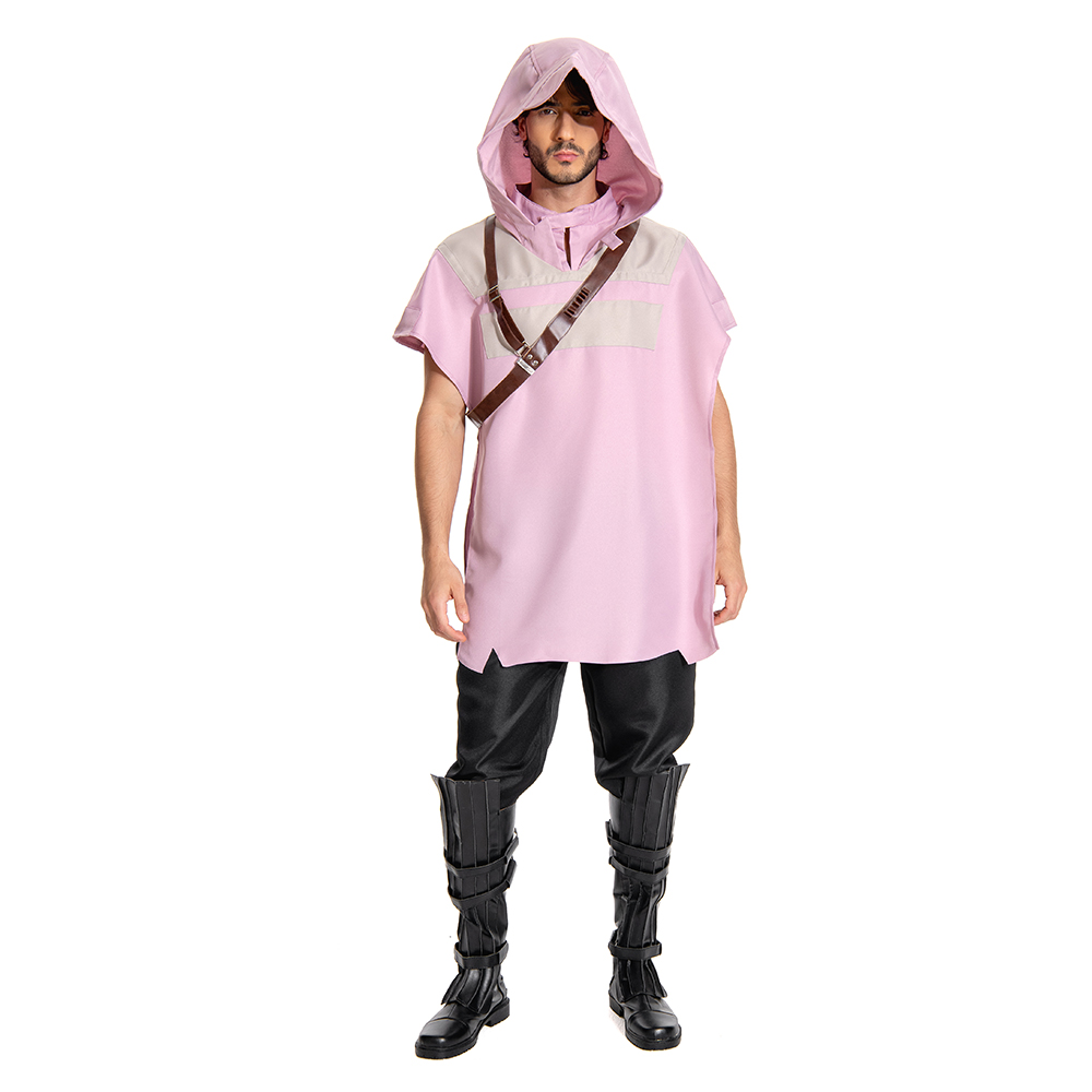  Cal Kestis Pink Cloak Outfits Halloween Carnival Suit Cosplay Costume Accessories