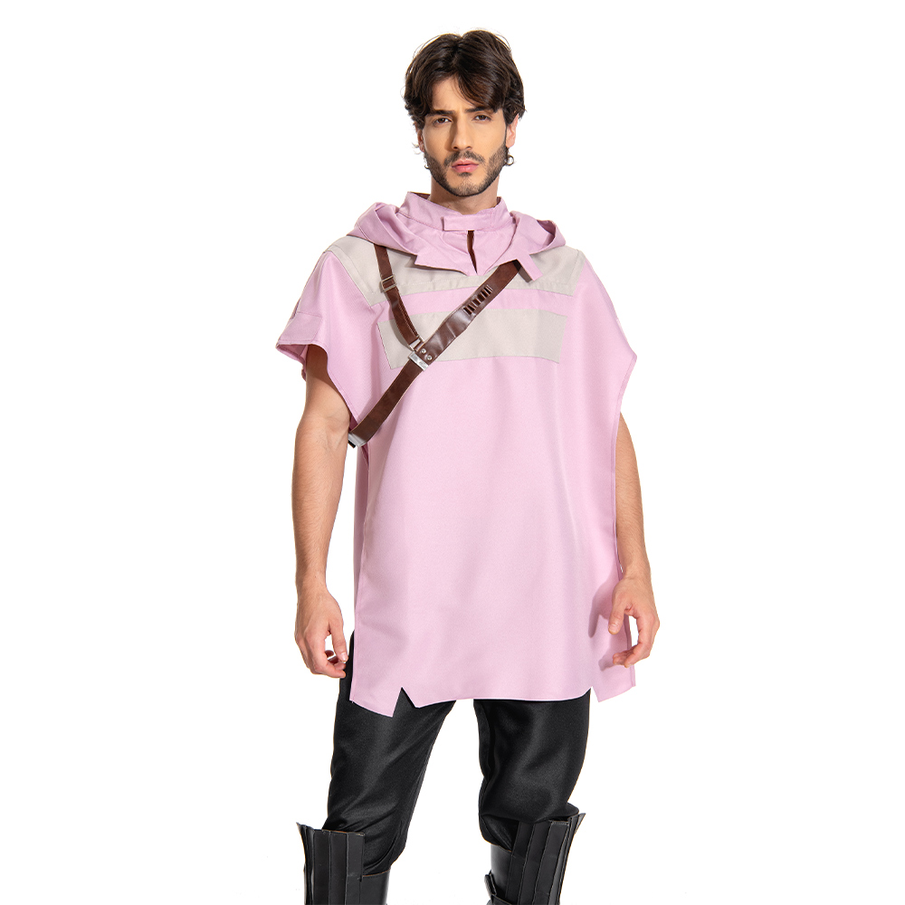  Cal Kestis Pink Cloak Outfits Halloween Carnival Suit Cosplay Costume Accessories