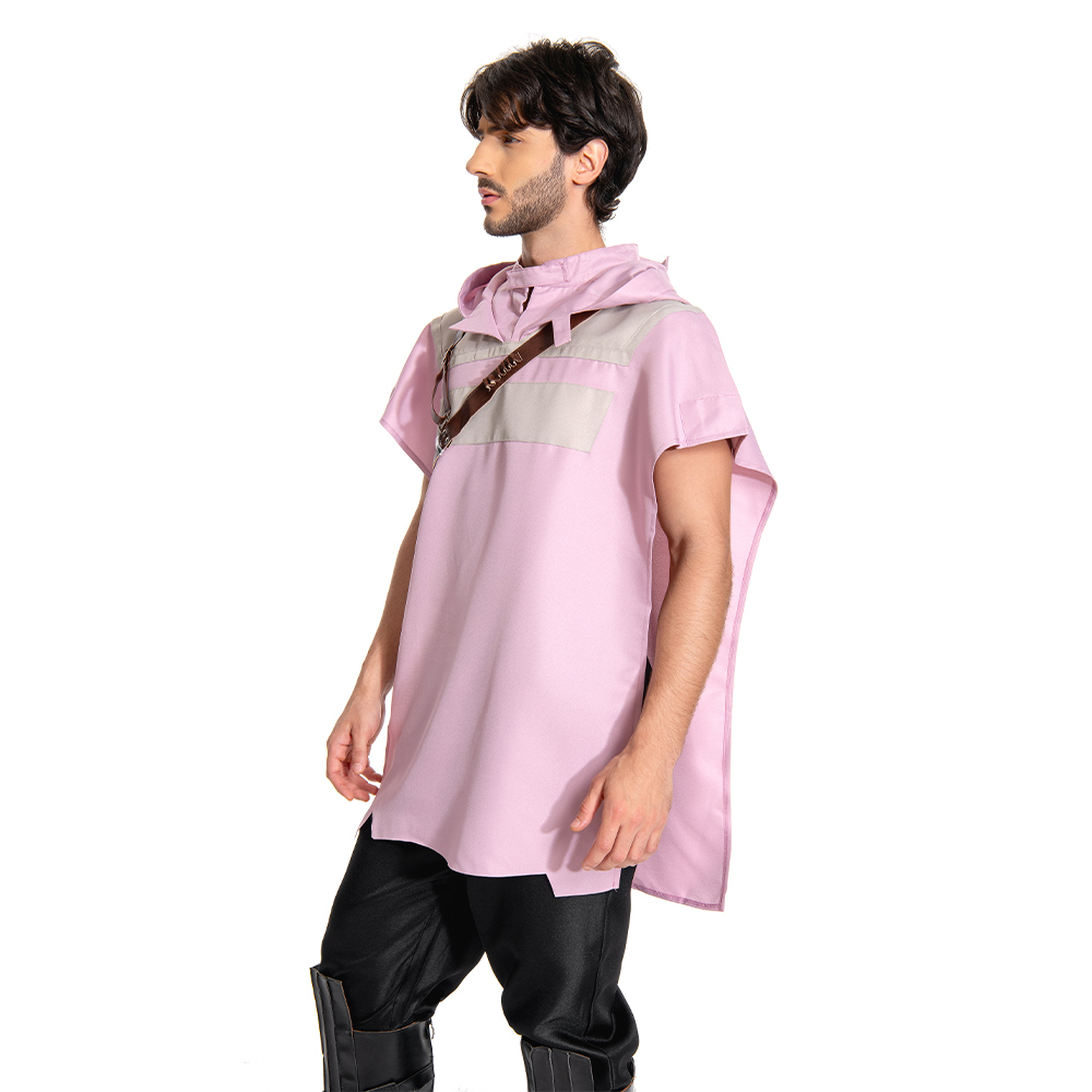  Cal Kestis Pink Cloak Outfits Halloween Carnival Suit Cosplay Costume Accessories
