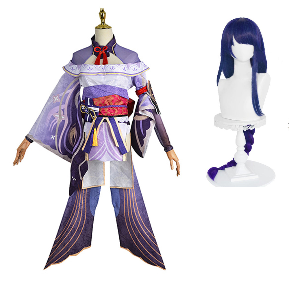  Genshin Impact Baal Raiden Shogun Cosplay Costume Skirt Dress Festival Carnival Christmas 