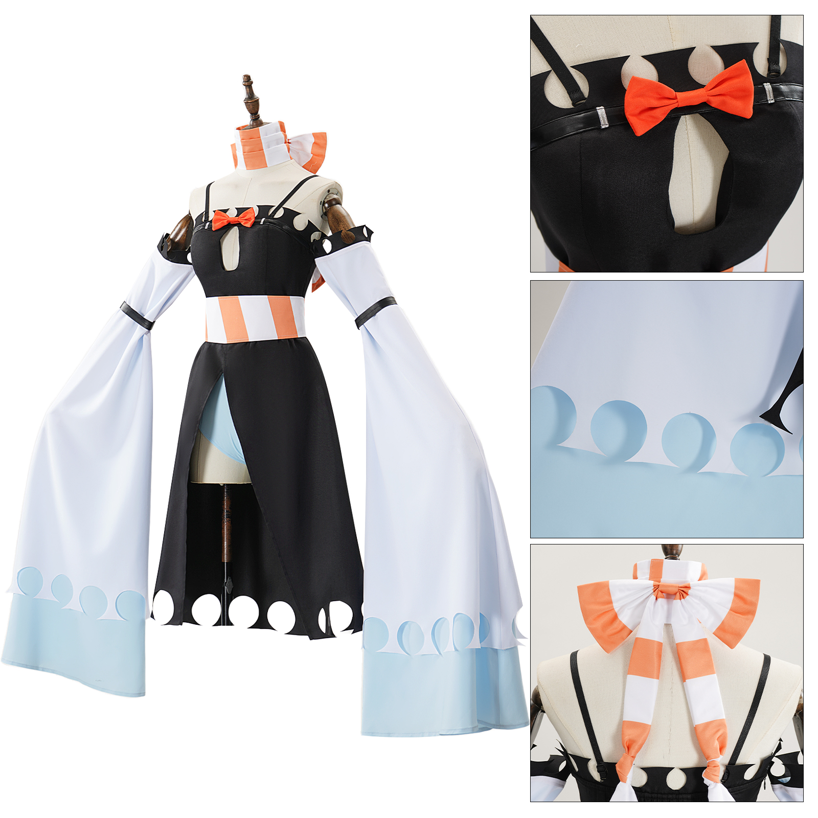 Gachiakuta  Amo Women Black Outfit Halloween Carnival Cosplay Costume