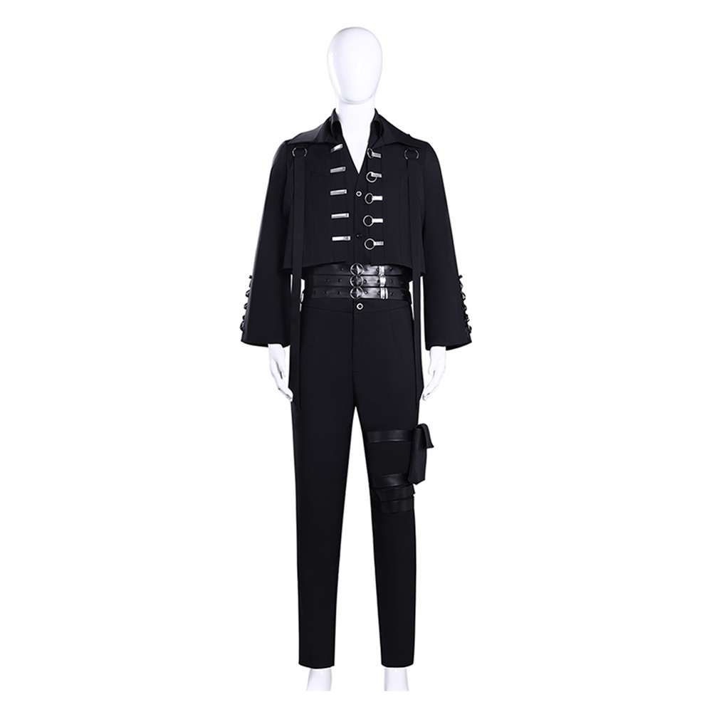 Tamon‘s B-Side Tamon Fukuhara Black Suit Outfits Halloween Carnival Cosplay Costume
