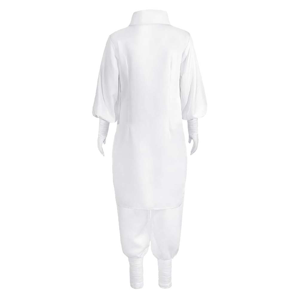 Hajime Kashimo White Outfit  Halloween Carnival Cosplay Costume