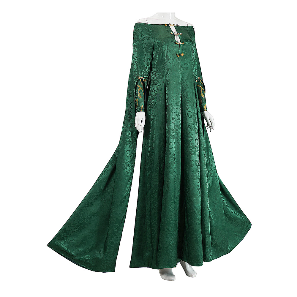 House of the Dragon Season 3 Alicent Hightower Women Green Dress Halloween Carnival Cosplay Costume