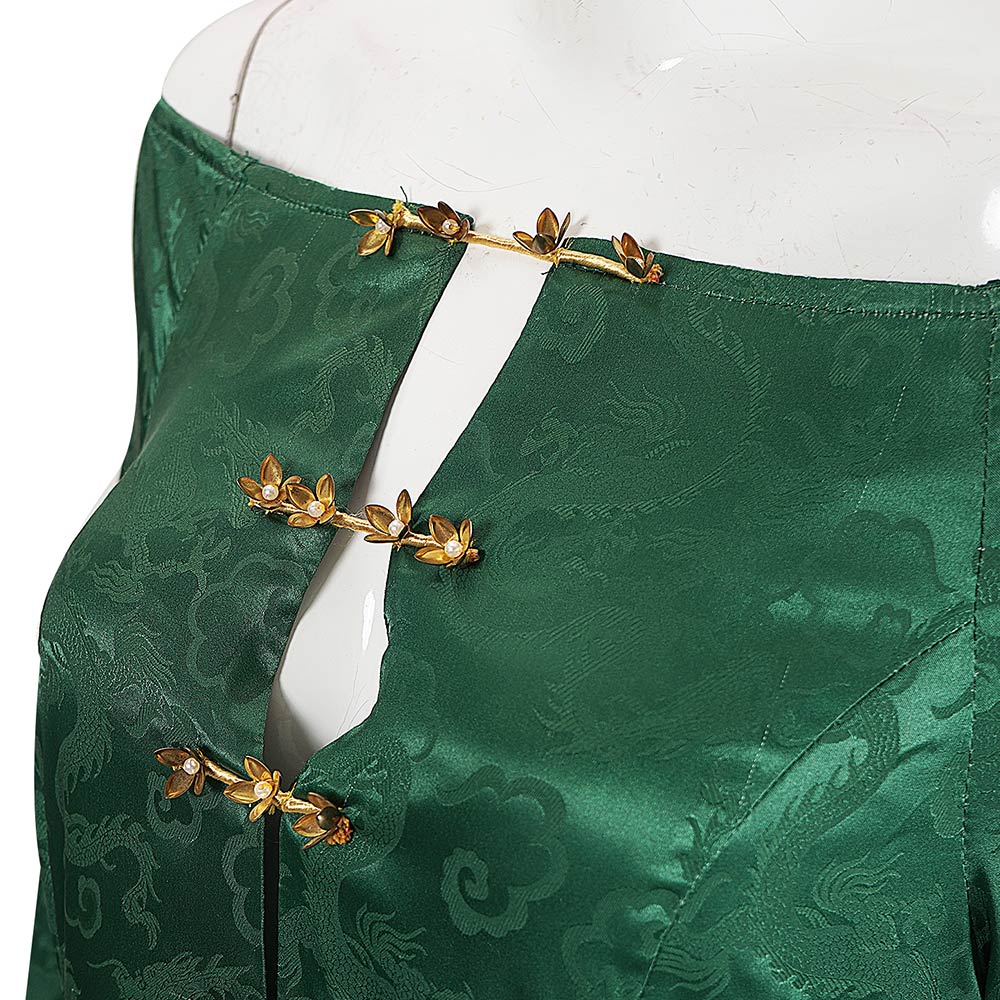 House of the Dragon Season 3 Alicent Hightower Women Green Dress Halloween Carnival Cosplay Costume